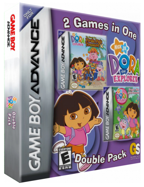 Dora The Explorer Double Pack — box-3D (US)