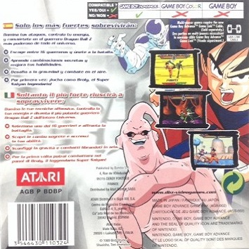 Dragon Ball Z - Taiketsu — box-2D-back (EU)