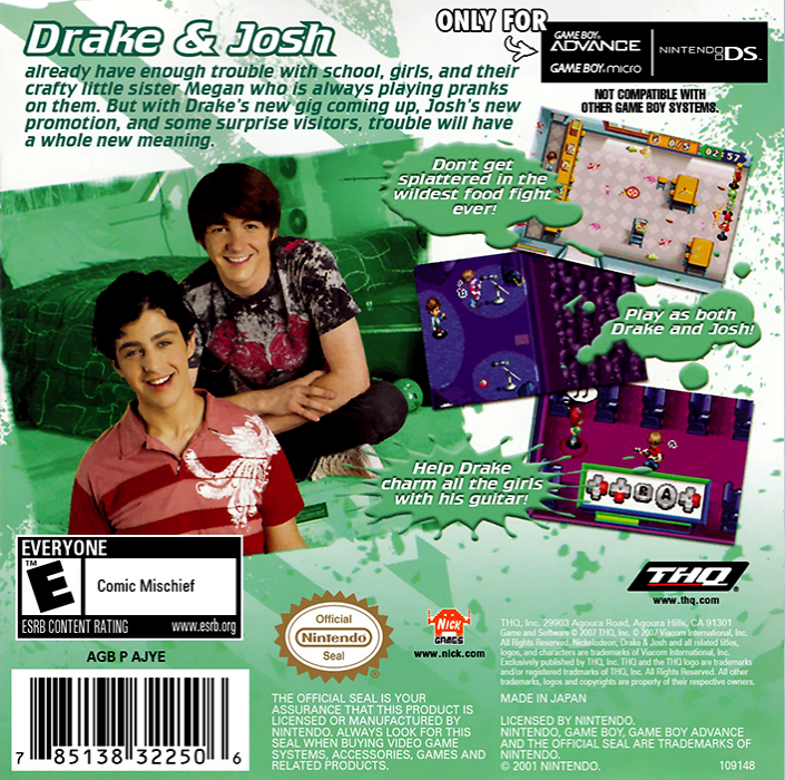 Drake And Josh — box-2D-back (US)