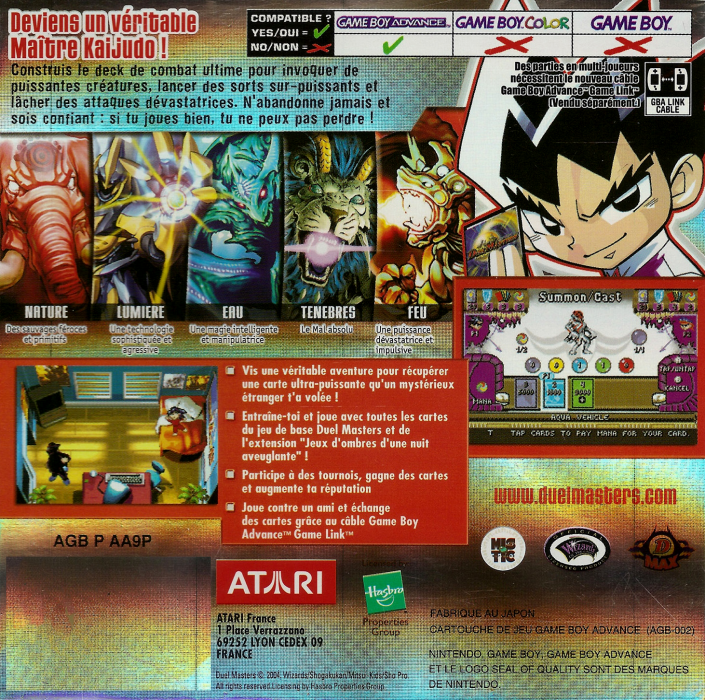 Duel Masters - Sempai Legends — box-2D-back (FR)