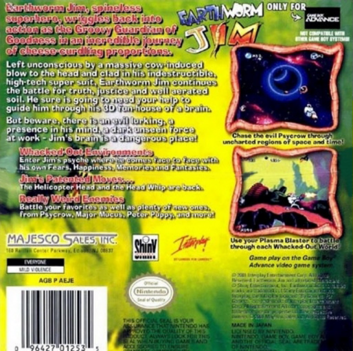 Earthworm Jim — box-2D-back (US)