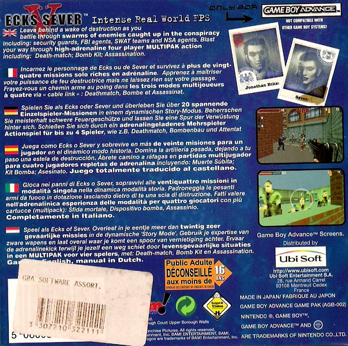 Ecks V Sever — box-2D-back (EU)