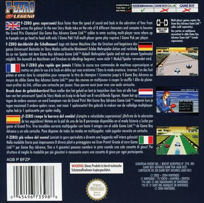 F-zero - Gp Legend — box-2D-back (EU)