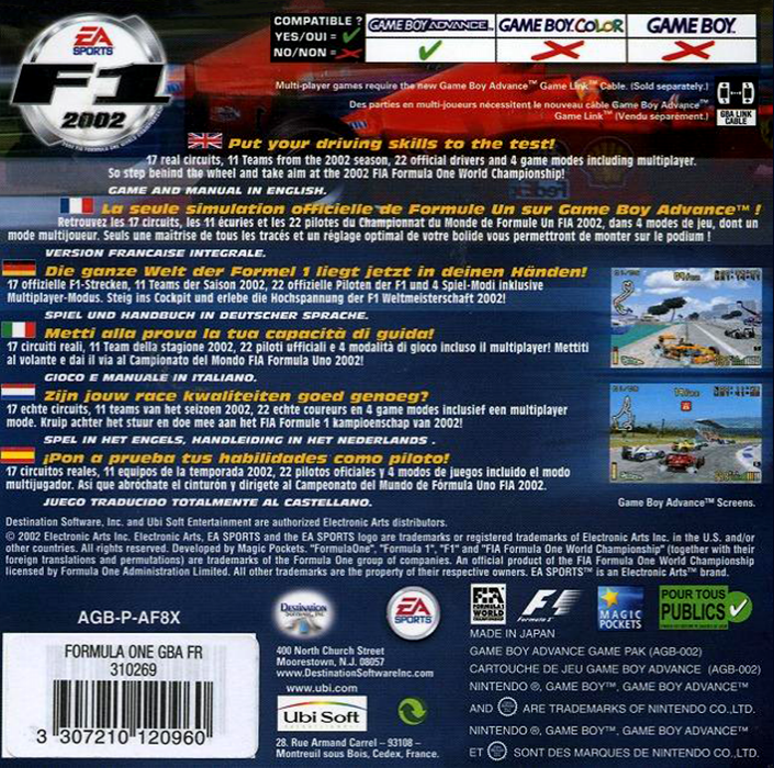 F1 2002 — box-2D-back (EU)