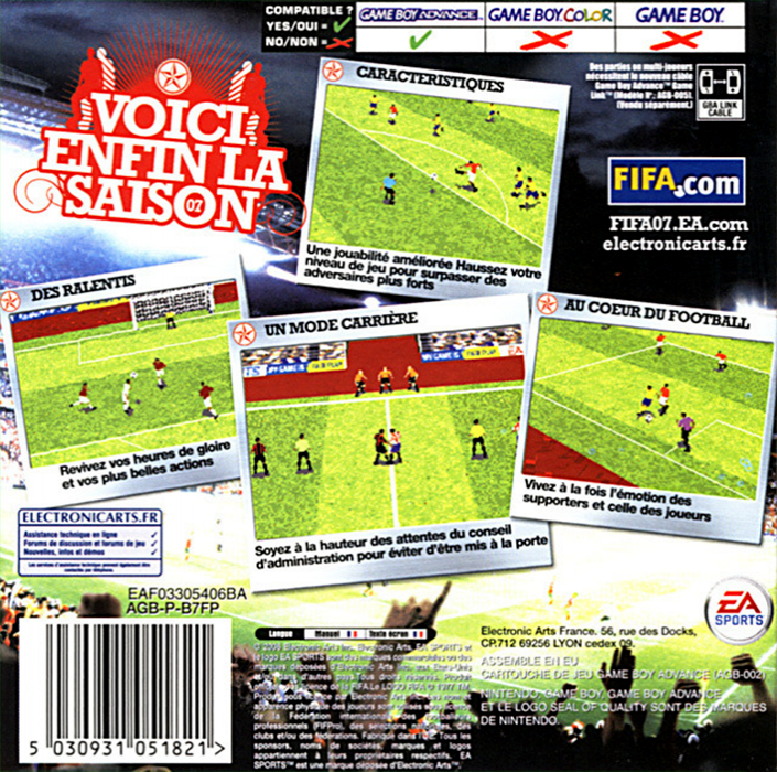 Fifa 07 — box-2D-back (FR)