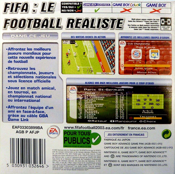 Fifa Football 2003 — box-2D-back (FR)