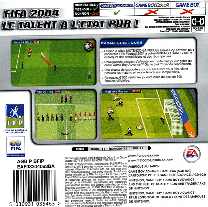Fifa Football 2004 — box-2D-back (FR)