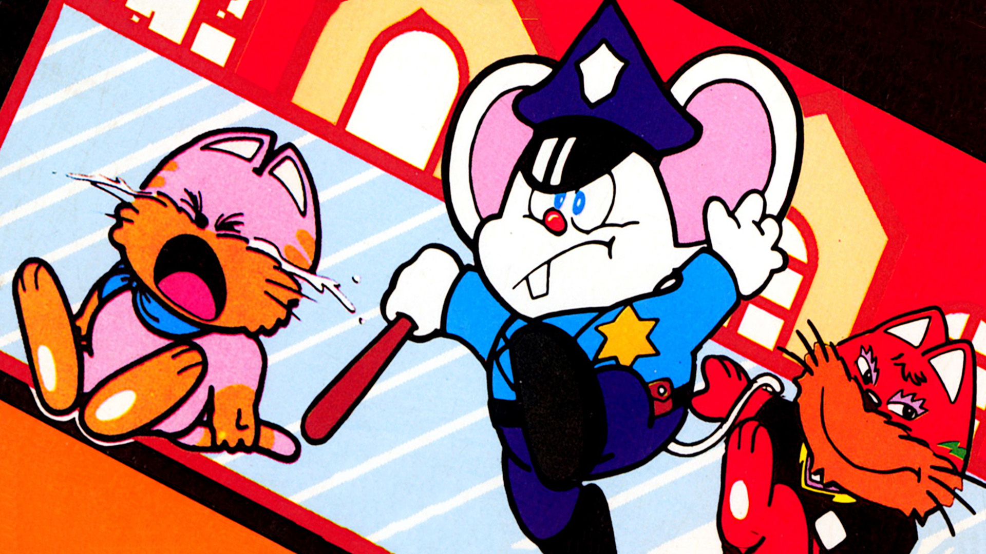 Famicom Mini 08 - Mappy — fanart