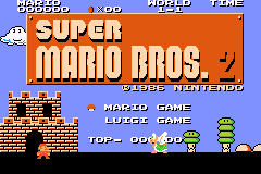 Famicom Mini 21 - Super Mario Bros. 2 — sstitle (JP)
