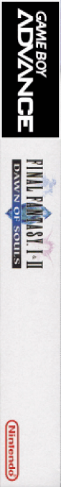 Final Fantasy 1 And 2 - Dawn Of Souls — box-2D-side (US)