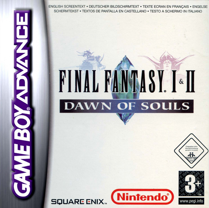 Final Fantasy 1 And 2 - Dawn Of Souls — box-2D (EU)