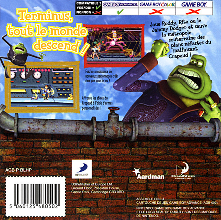 Flushed Away — box-2D-back (FR)