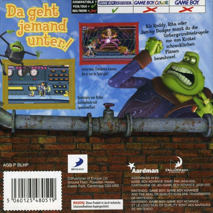 Flushed Away — box-2D-back (DE)