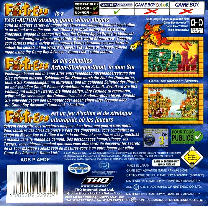 Fortress — box-2D-back (EU)