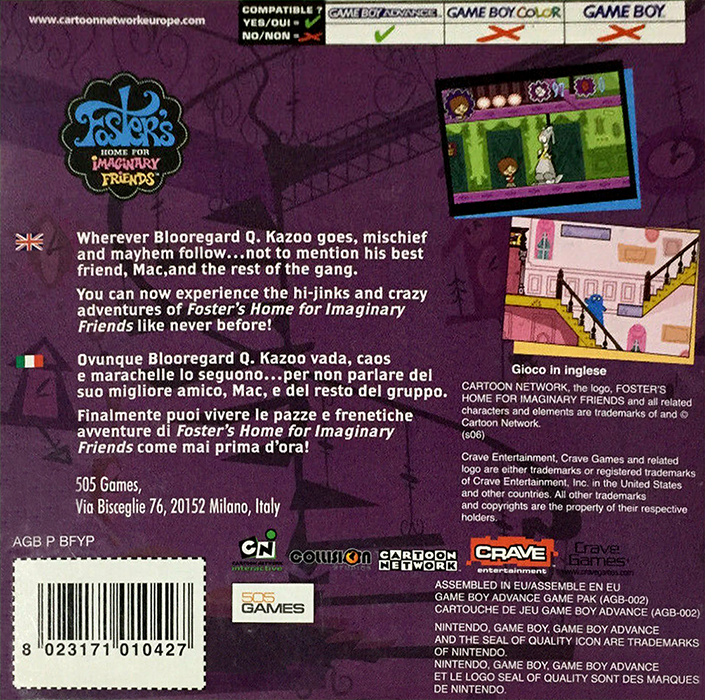 Foster's Home For Imaginary Friends — box-2D-back (EU)