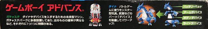 Gachasute! Dino Device 2 - Dragon — box-2D-side (JP)