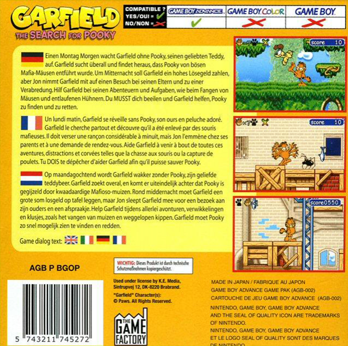 Garfield - The Search for Pooky — box-2D-back (EU)