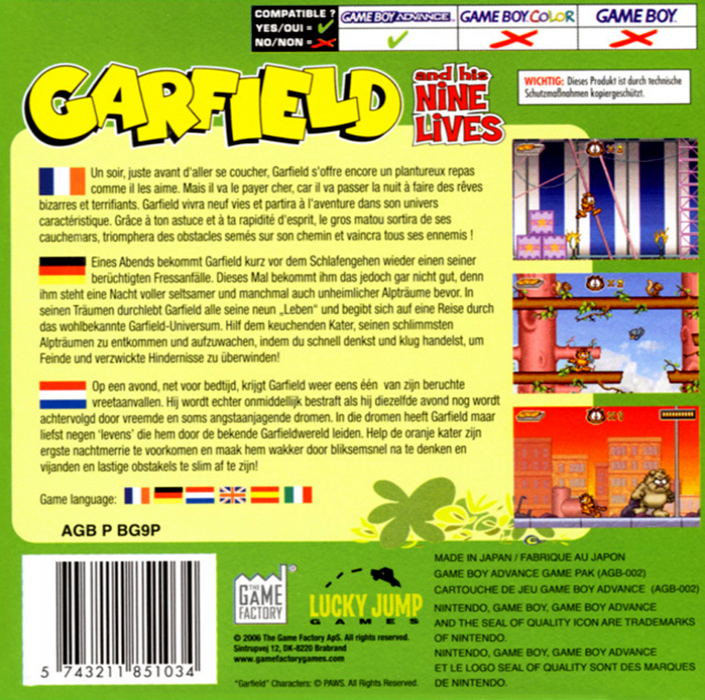 Garfield And His Nine Lives — box-2D-back (EU)