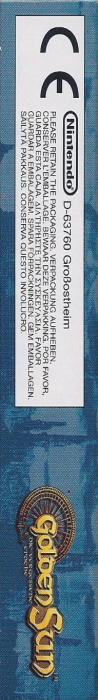 Golden Sun - The Lost Age — box-2D-side (DE)