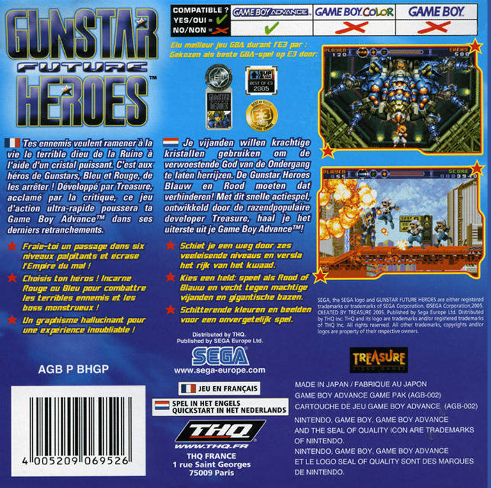 Gunstar Future Heroes — box-2D-back (EU)