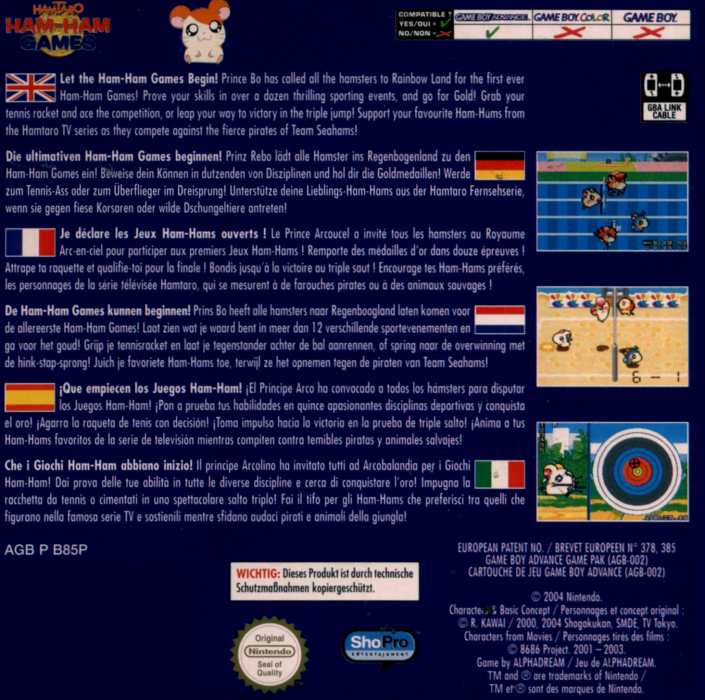 Hamtaro - Ham-ham Games — box-2D-back (EU)