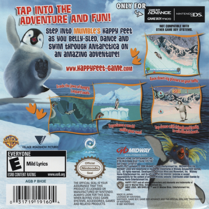 Happy Feet — box-2D-back (US)