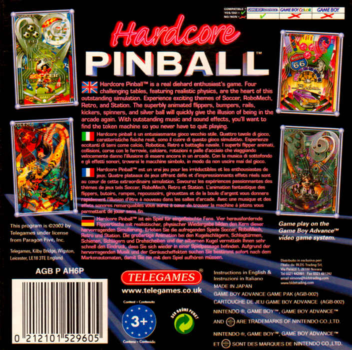Hardcore Pinball — box-2D-back (EU)