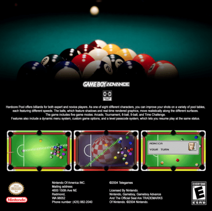 Hardcore Pool — box-2D-back (US)