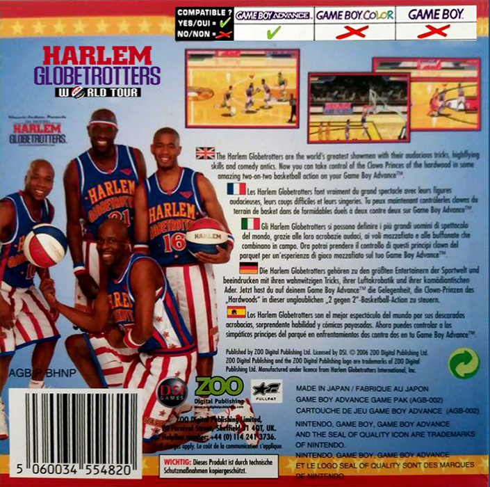 Harlem Globetrotters - World Tour — box-2D-back (EU)