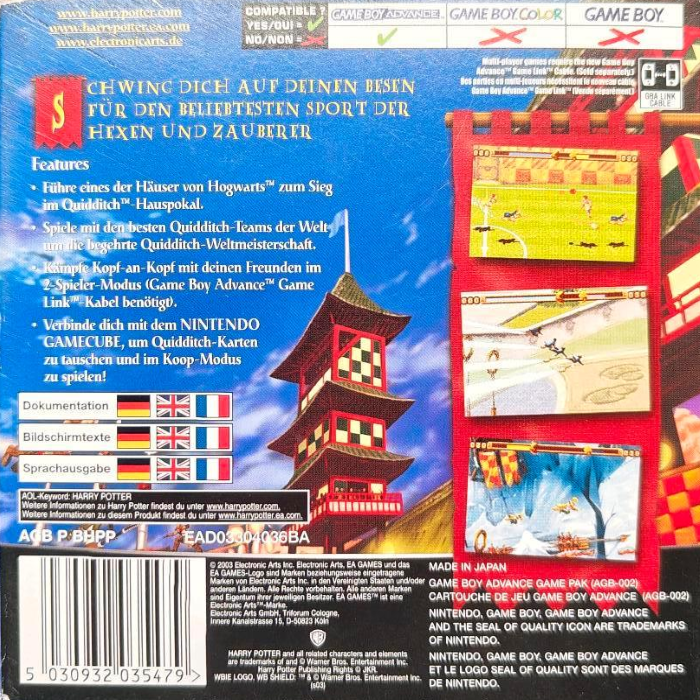 Harry Potter - Quidditch World Cup — box-2D-back (DE)