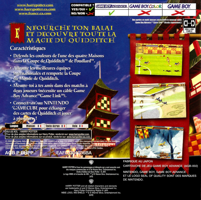 Harry Potter - Quidditch World Cup — box-2D-back (FR)