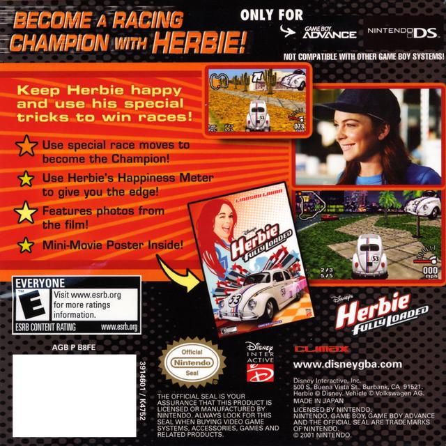 Herbie - Fully Loaded — box-2D-back (US)
