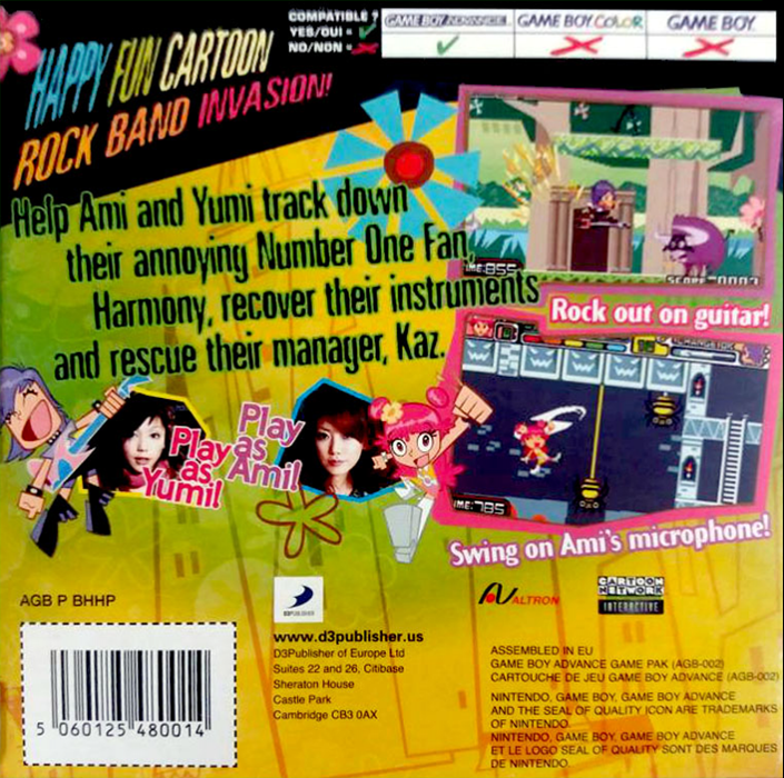 Hi Hi Puffy Amiyumi - Kaznapped! — box-2D-back (EU)