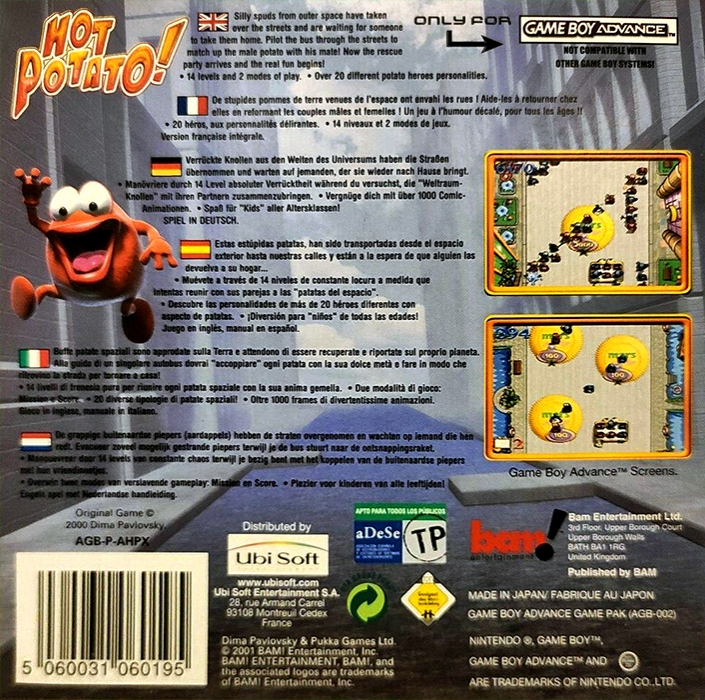 Hot Potato! — box-2D-back (EU)