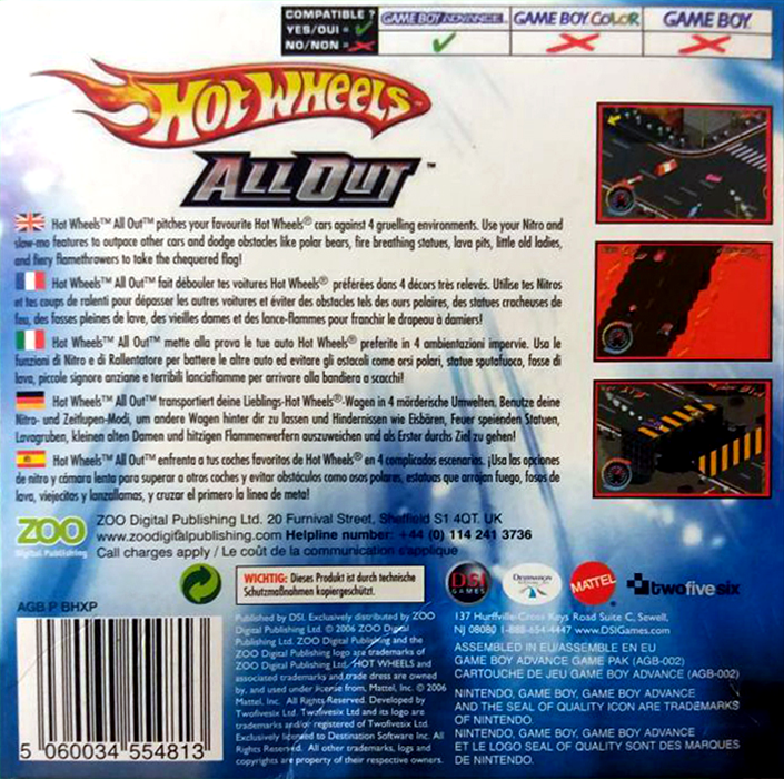 Hot Wheels - All Out — box-2D-back (EU)