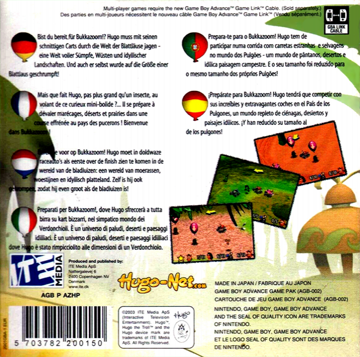 Hugo - Bukkazoom! — box-2D-back (EU)