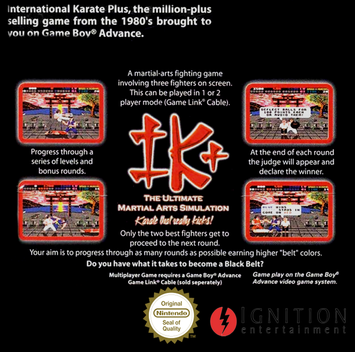 International Karate Plus — box-2D-back (EU)