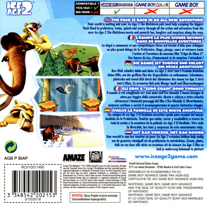 Ice Age 2 - The Meltdown — box-2D-back (EU)