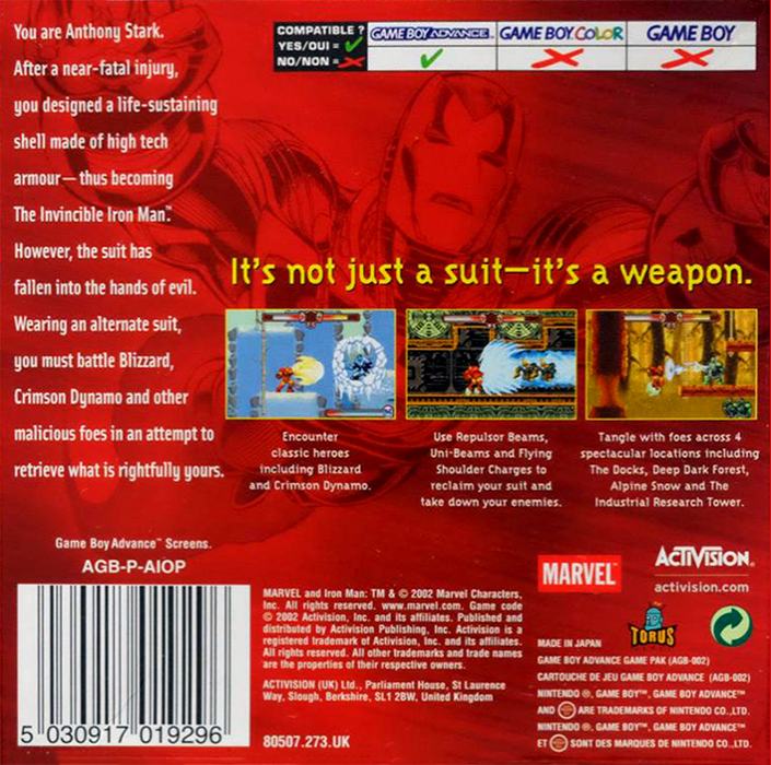 Invincible Iron Man, The — box-2D-back (EU)