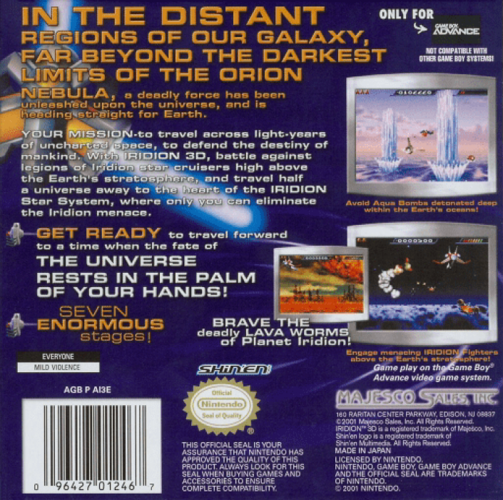 Iridion 3D — box-2D-back (US)
