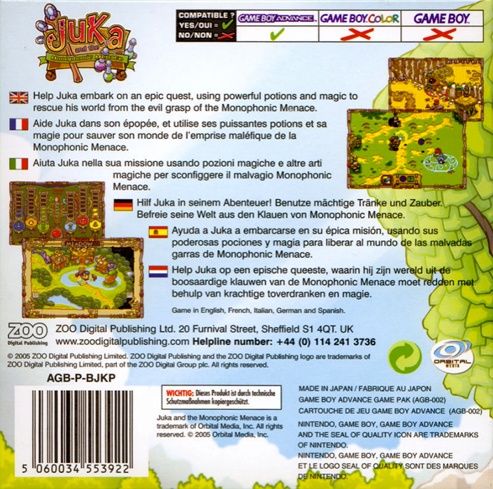 Juka And The Monophonic Menace — box-2D-back (EU)