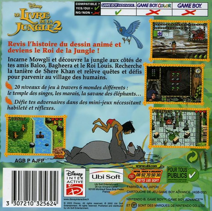 Jungle Book 2, The — box-2D-back (FR)