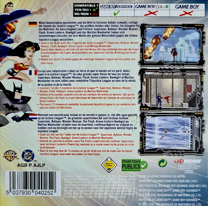 Justice League - Injustice For All — box-2D-back (EU)