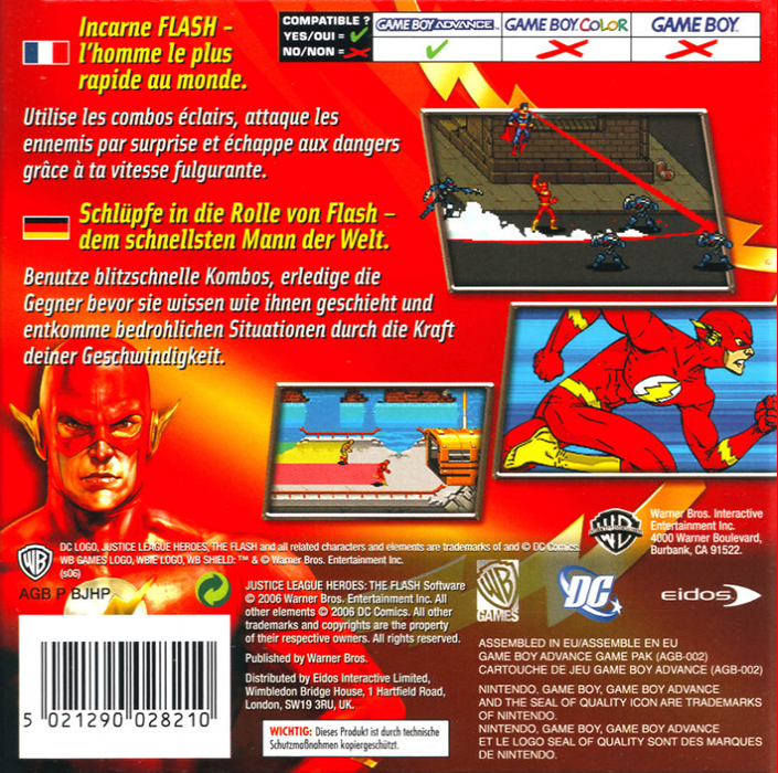 Justice League Heroes - The Flash — box-2D-back (EU)
