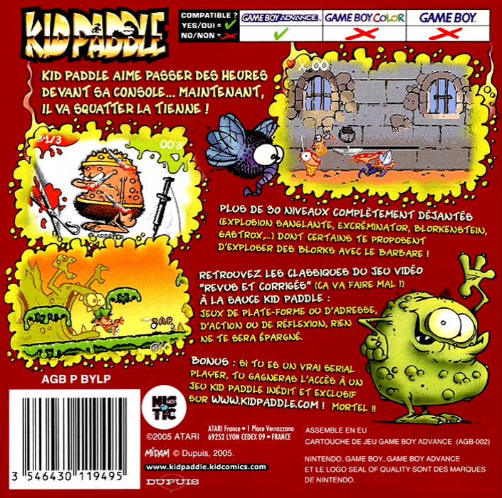Kid Paddle — box-2D-back (FR)