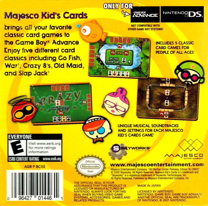 Kid's Cards — box-2D-back (US)