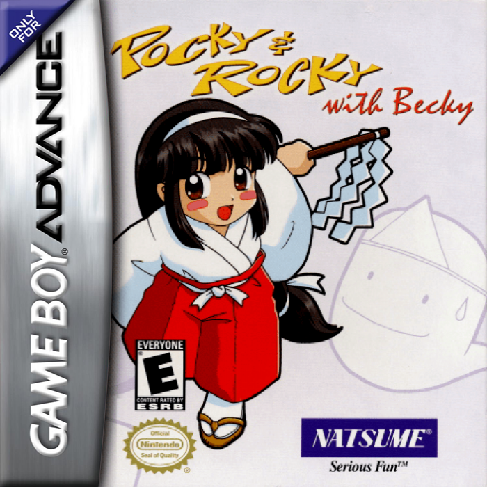 Pocky and Rocky with Becky / Kikikai-kai Advance box art