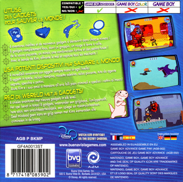 Kim Possible - Drakken's Demise — box-2D-back (EU)