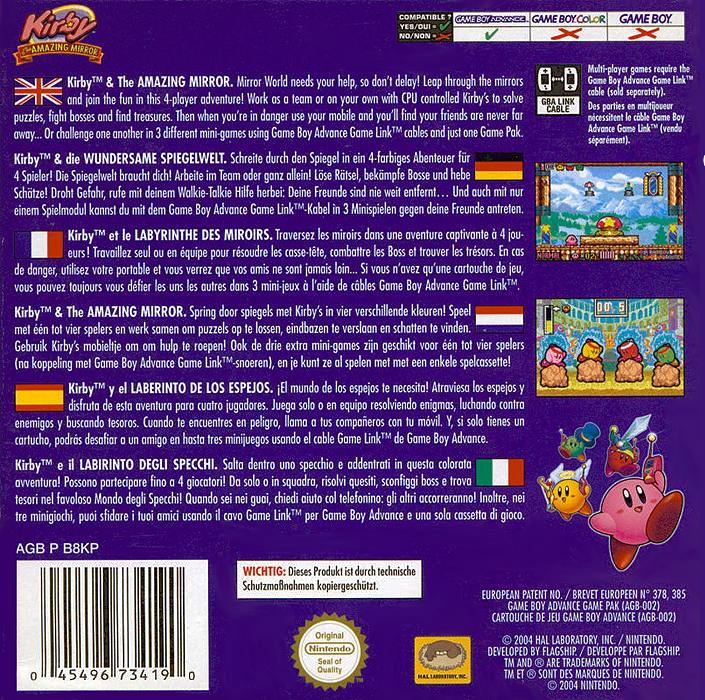 Kirby And The Amazing Mirror — box-2D-back (EU)