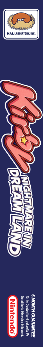 Kirby - Nightmare In Dream Land — box-2D-side (EU)